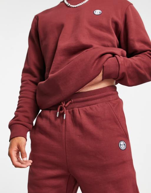 Sergio Tacchini joggers with logo in burgundy