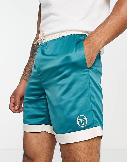 Sergio Tacchini logo shorts in green - exclusive to ASOS