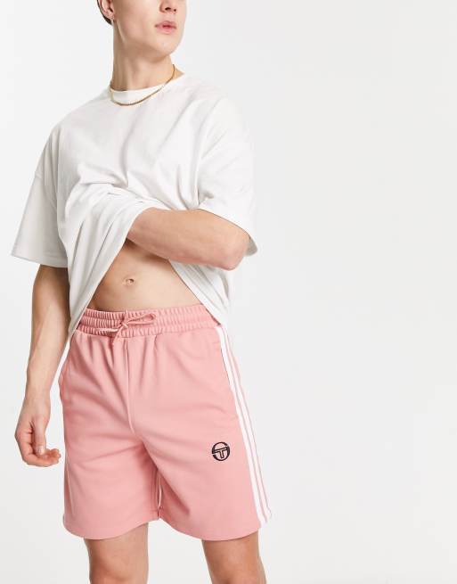 Sergio Tacchini Pietrapertosa shorts with side stripe in pink