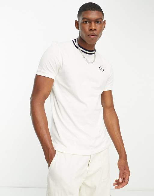 Sergio Tacchini Rainer t-shirt with logo in cream | ASOS