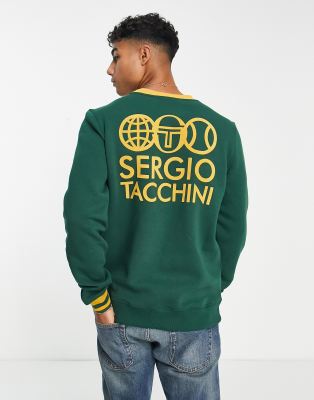 Sergio Tacchini sweat with back print in green