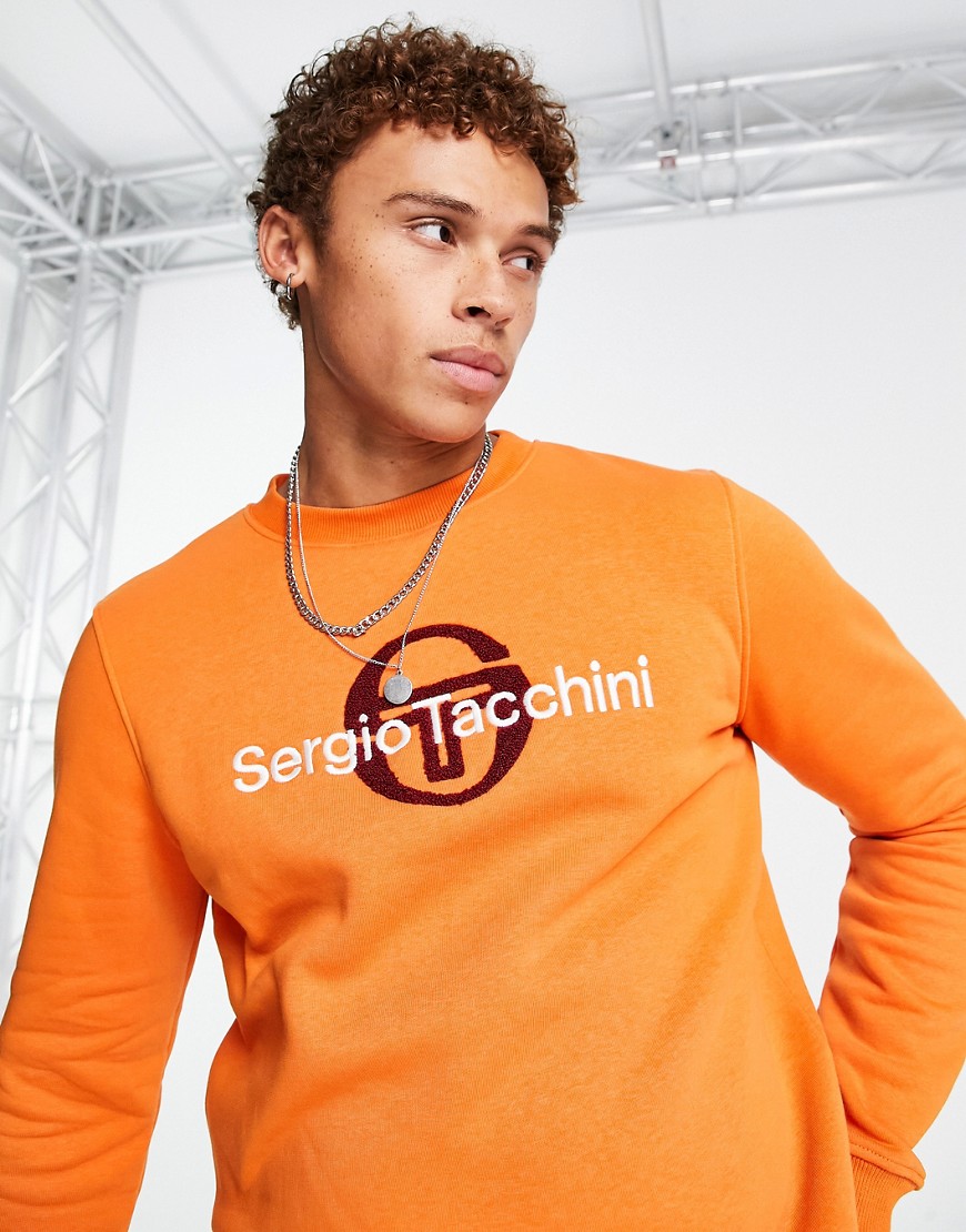 Sergio Tacchini sweat with large logo in orange