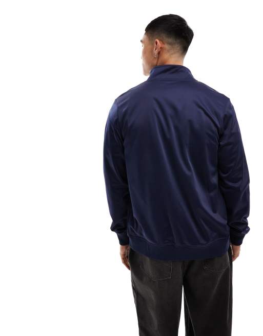 Sergio Tacchini – Sweatjacke in Marineblau mit Reißverschluss und Bruststreifen, 4 von 4