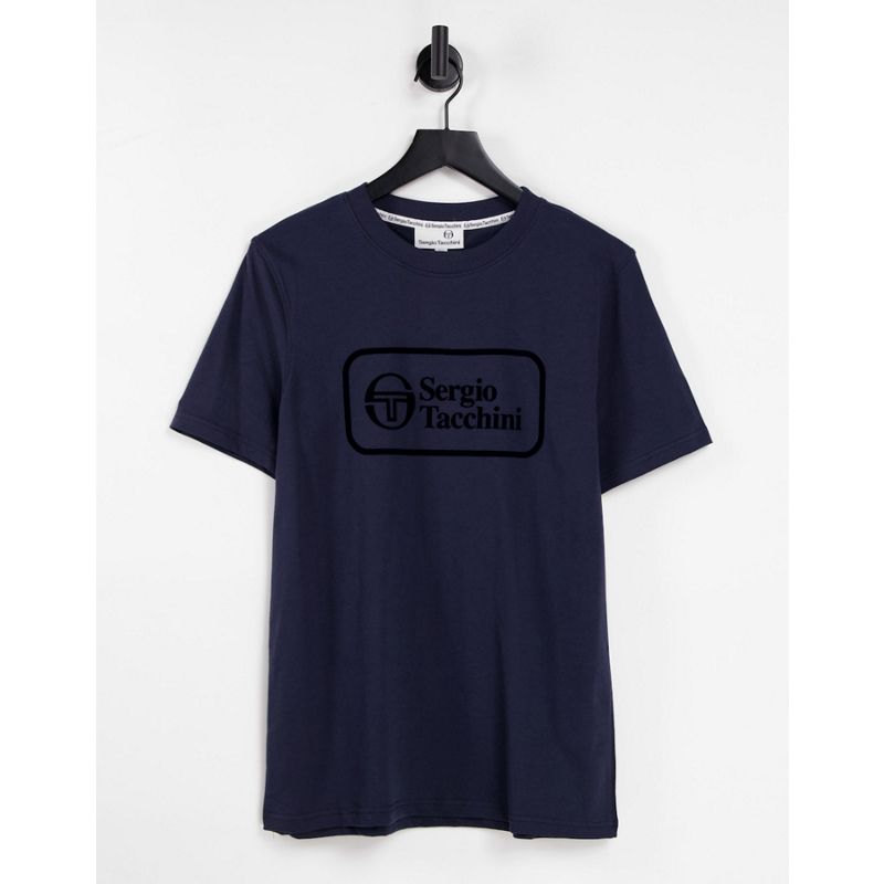 T-shirt e Canotte Uomo Sergio Tacchini - T-shirt blu navy con logo grande