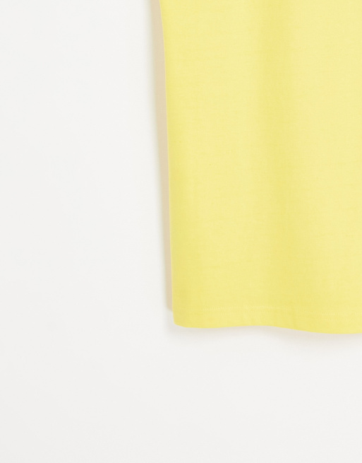 Sergio Tacchini – Żółty T-shirt z paskiem z logo, 4 z 4