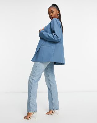   Asos Серо-синий oversized-блейзер от комплекта Public Desire-Голубой