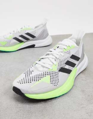 фото Серо-зеленые кроссовки adidas running x9000l3-зеленый adidas performance