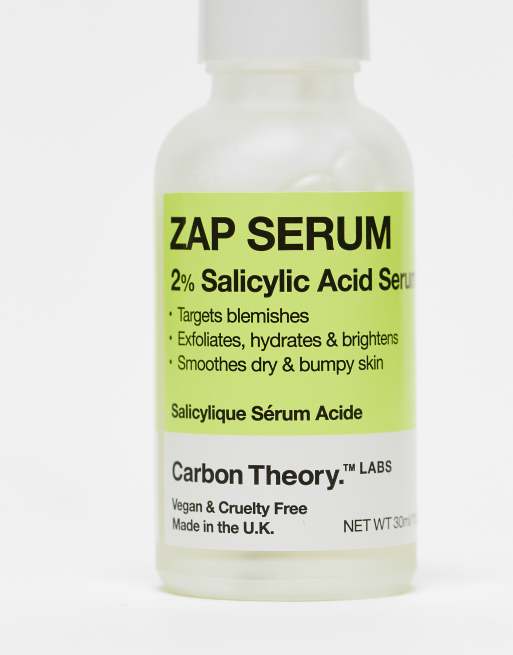 Sérum con ácido salicílico al 2% Zap Serum de 30 ml de Carbon Theory, 3 de 4