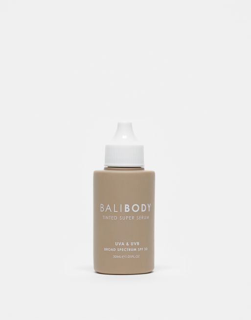 Sérum con color beis y FPS 30 Tinted Super Serum Natural de Bali Body