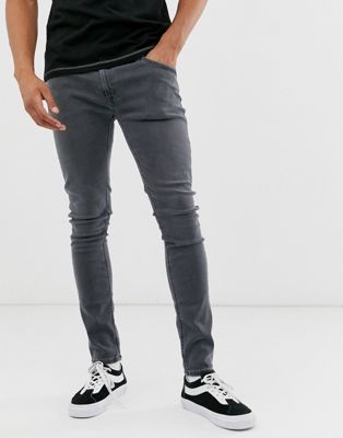 фото Серые джинсы скинни nudie jeans co skinny lin-серый