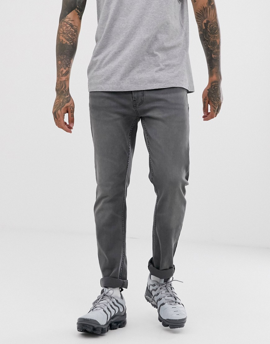фото Серые джинсы слим burton menswear-серый