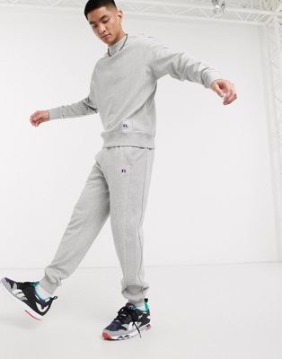 фото Серые джоггеры с манжетами russell athletic-серый
