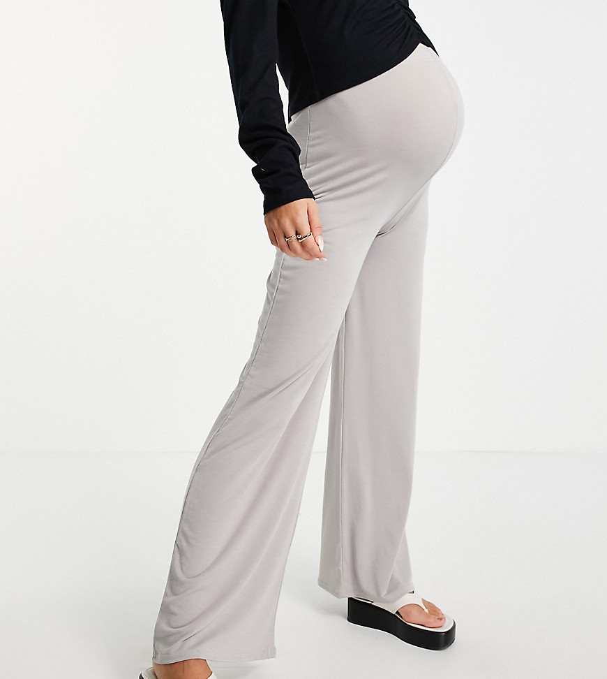 фото Серые джоггеры с широкими штанинами in the style x dani dyer maternity-серый in the style maternity