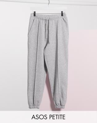 фото Серые джоггеры в стиле oversized со складками asos design petite-серый asos petite