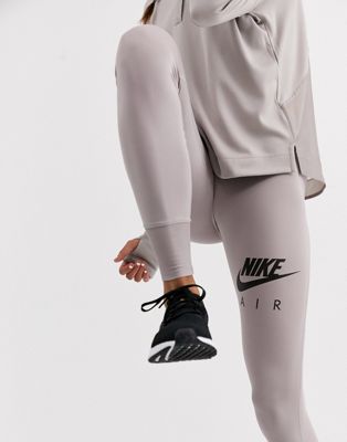 nike air running leggings grey