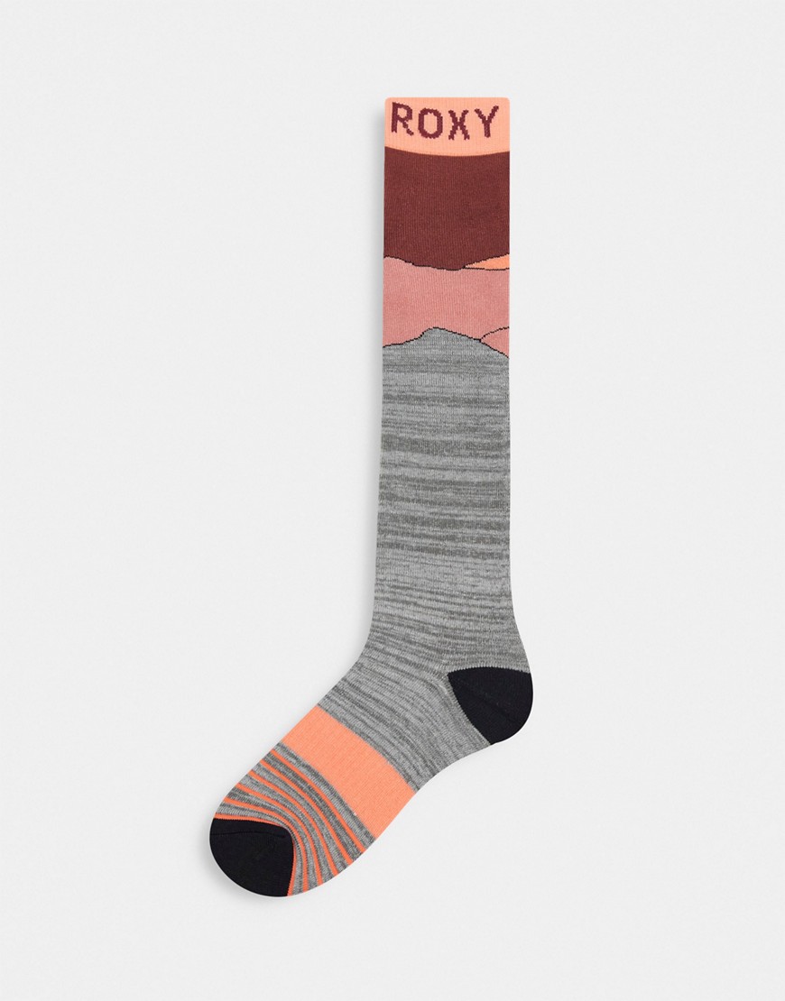 фото Серые носки roxy misty-серый