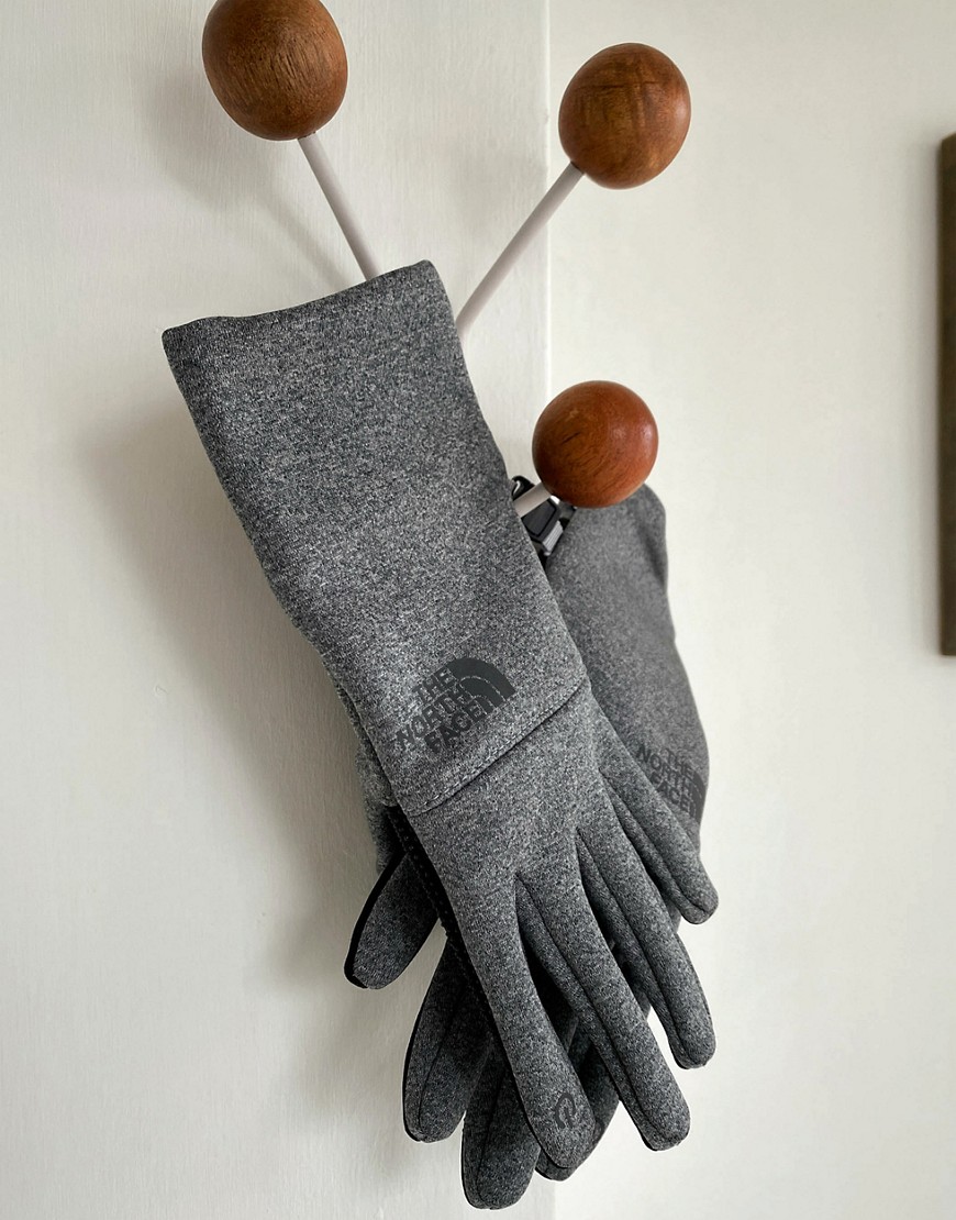 Серые перчатки из переработанных материалов The North Face Etip-Серый