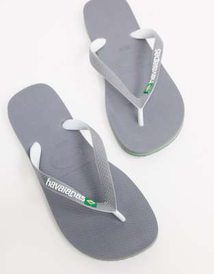 фото Серые шлепанцы havaianas-серый