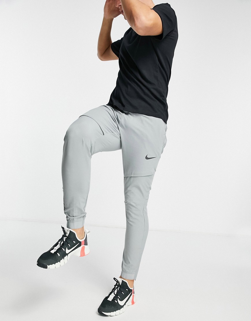 фото Серые спортивные брюки nike pro training collection flex rep-серый nike training