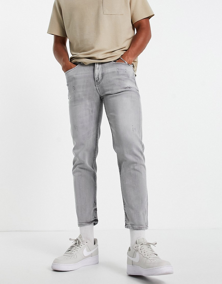 Серые узкие джинсы до щиколотки -Серый New Look 12028121
