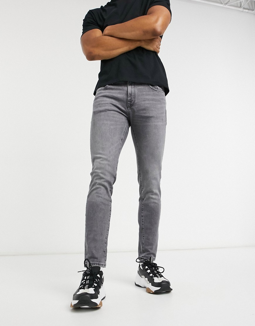фото Серые узкие джинсы selected homme-серый