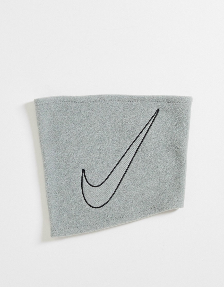 фото Серый флисовый шарф с логотипом nike