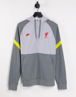 фото Серый худи nike football liverpool fc travel