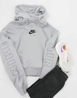 nike training jdi hoodie in grey