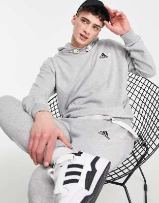 фото Серый худи с логотипом-нашивкой adidas sportstyle feels comfy adidas performance