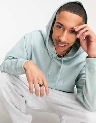 Худи и свитшоты Серый легкий oversized-худи ASOS DESIGN