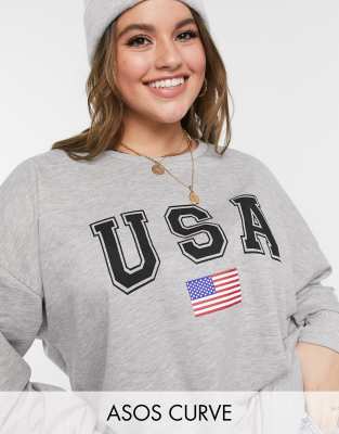 Asos usa. Американская серая толстовка. Толстовка ASOS. Асос свитшоты серые женские. Меланжевый свитшот.