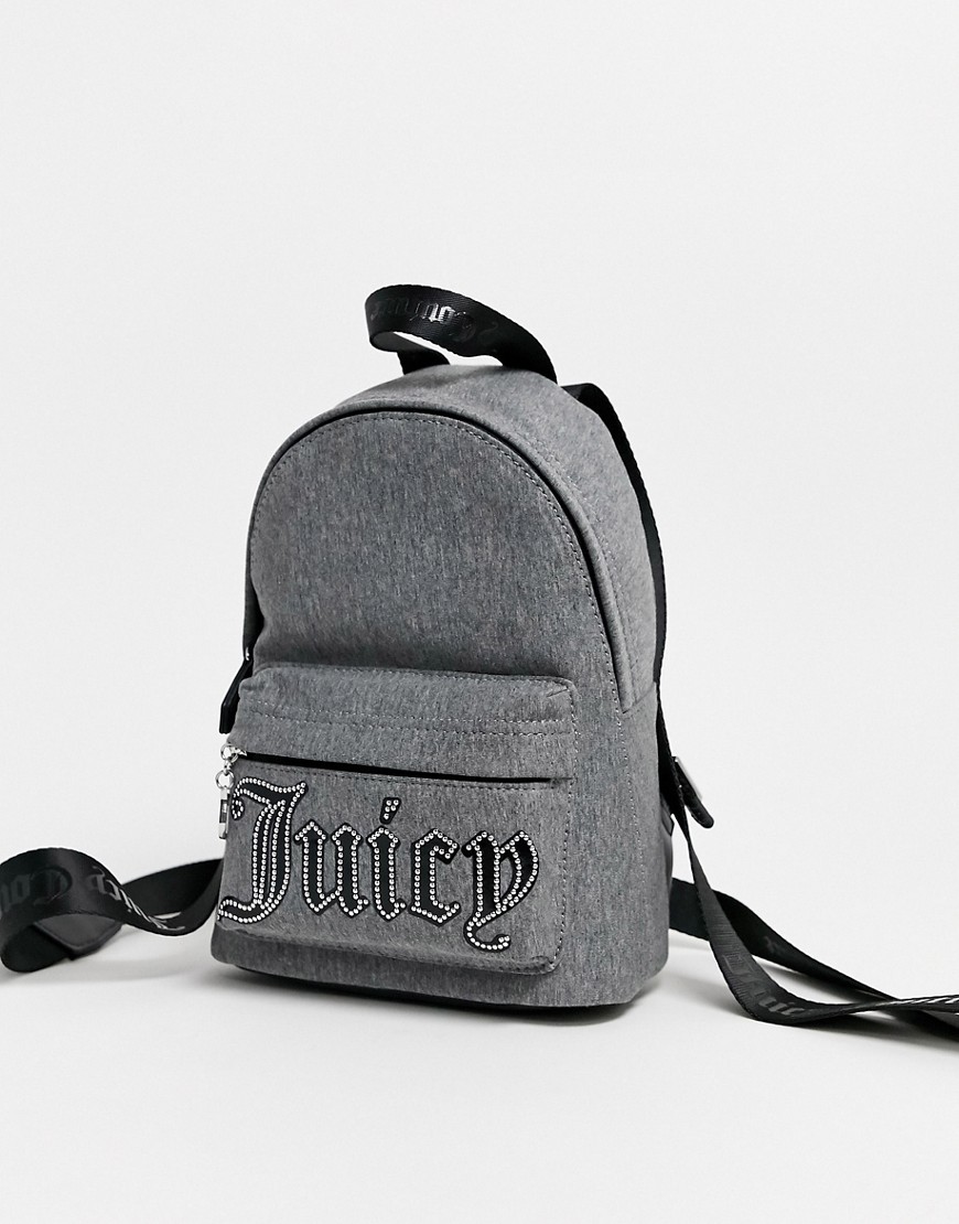 фото Серый рюкзак с логотипом juicy couture
