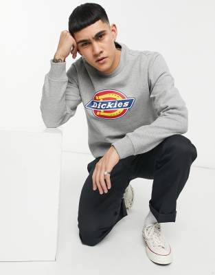 фото Серый свитшот с логотипом dickies