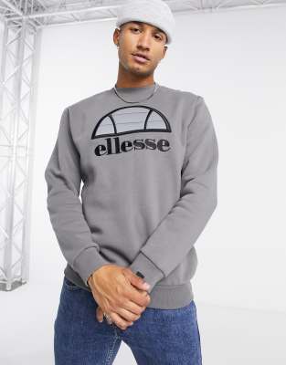 фото Серый свитшот с логотипом ellesse