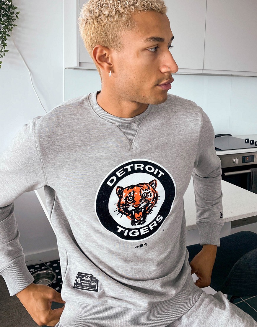 фото Серый свитшот с логотипом команды "detroit tigers cooperstown" new era mlb
