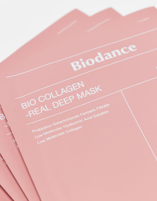 Set de 4 mascarillas Collagen-Real Deep Mask de Biodance, 2 de 3