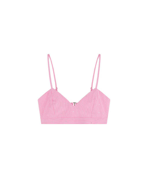 Set de camisa rosa a rayas Strass de Scalpers
