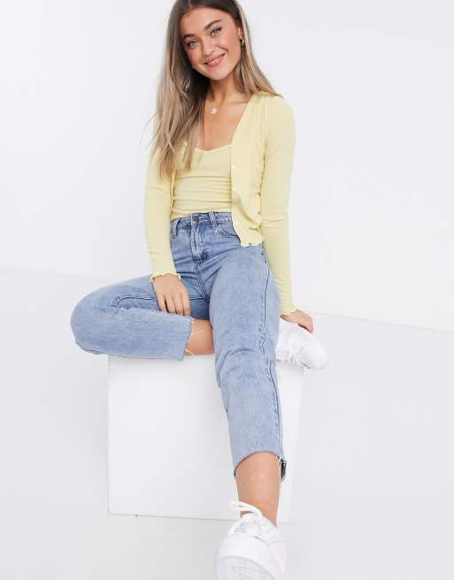 Set de cárdigan y camisola en amarillo claro de New Look , 4 de 4