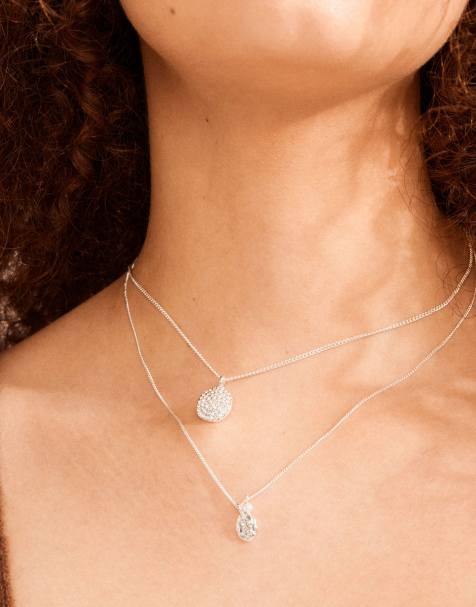 Set de collares 2 en 1 chapados en plata Shift de Pilgrim - view 1