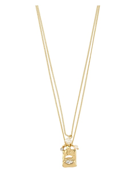 Set de collares 2 en 1 chapados en oro Fire de Pilgrim - view 1