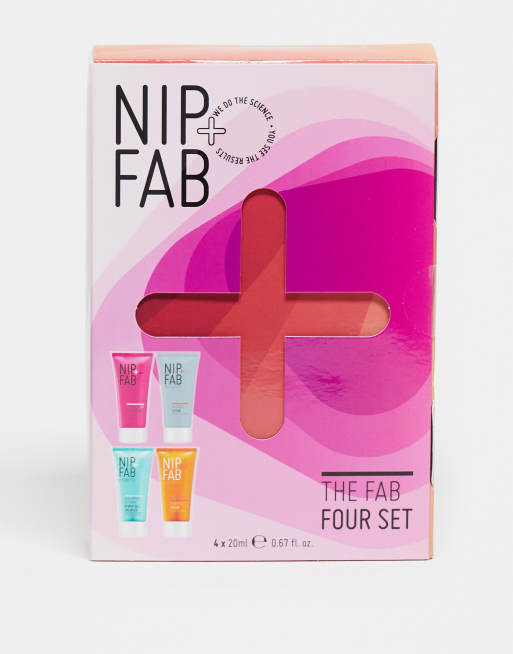Set de cuatro productos de cuidado de la piel The Fab Four de Nip+Fab (ahorra un 35%)