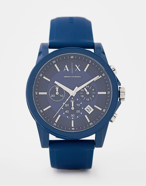 Set de regalo con reloj y etiqueta para equipaje AX7107 de Armani Exchange  | ASOS