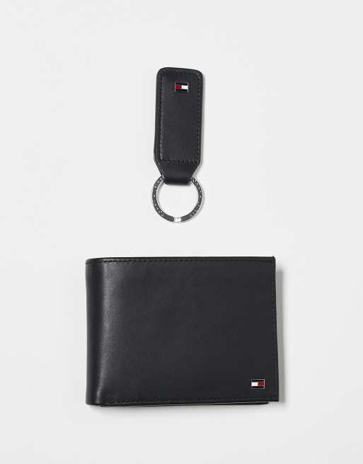 Set de regalo de cartera y llavero negros de Tommy Hilfiger, 3 de 3