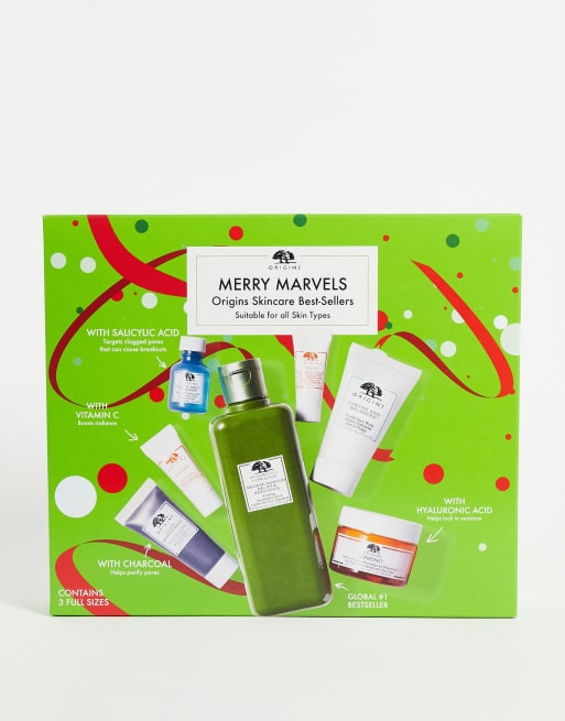 Set de regalo de los productos más vendidos de cuidado de la piel Merry Marvels de Origins (ahorra un 65%)