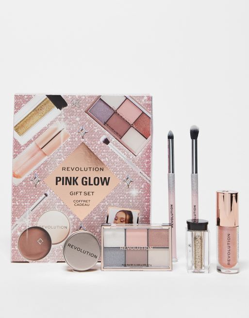 Set de regalo de maquillaje Pink Glow Get The Look de Revolution (ahorra un 17%) 