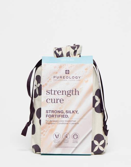Set de regalo de productos de cuidado del cabello fortalecedores Strength Cure de Pureology