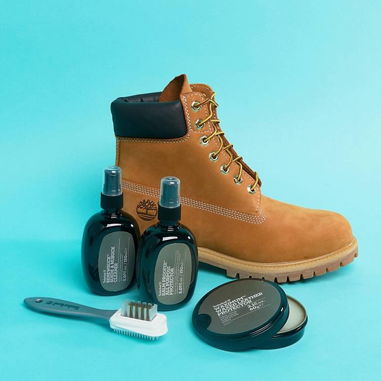 afeitado Brillante Casa de la carretera Set de regalo de productos de cuidado para botas de Timberland | ASOS
