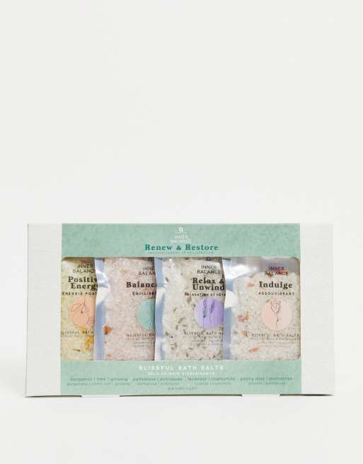 Set de sales de baño Renew and Restore de Aroma Home