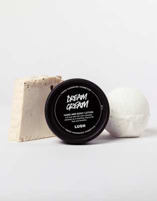 Set para el cuidado corporal de loción corporal, sales de baño y jabón Dream Skin de LUSH