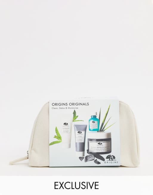 Set para el cuidado de la piel con hidratante y limpiador desintoxicante Originals exclusivo de Origins X ASOS  - Ahorra un 30%